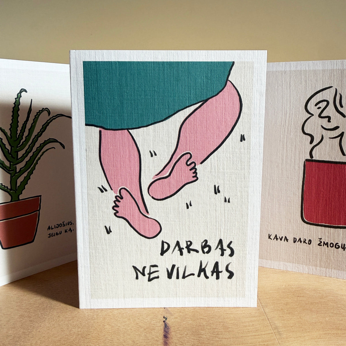 Atvirukas. Darbas ne vilkas.